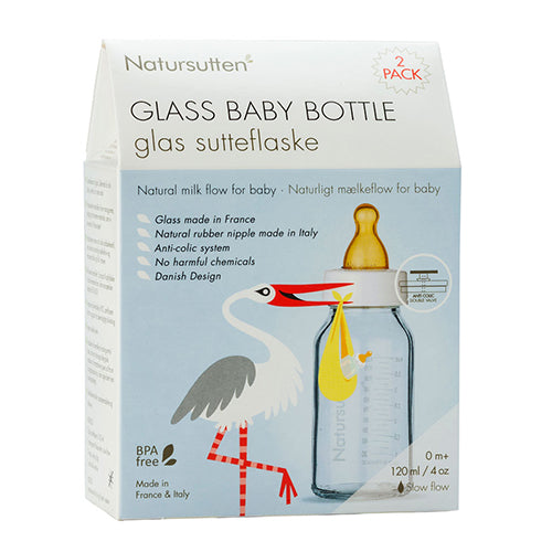 Natursutten Baby Bottles 4oz 2pk
