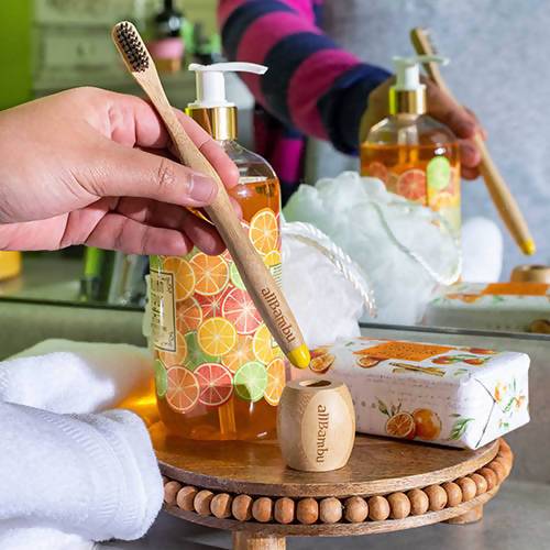AllBambu Bamboo Toothbrush | Set of 4