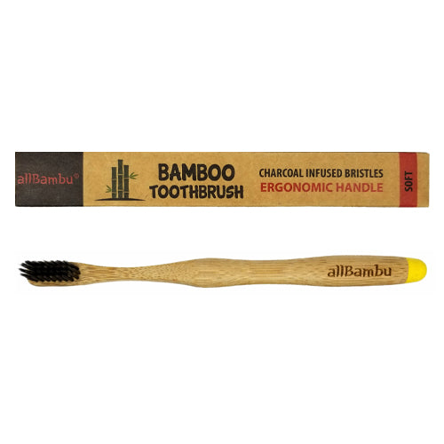 Yellow AllBambu Toothbrush