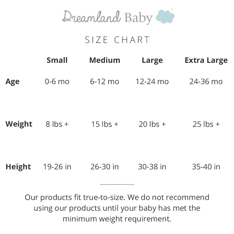 Dreamland Baby Dream Weighted Sleepsack with Swaddle Wings 0-6mths-grey Stars