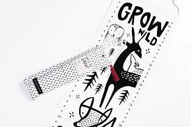 Wee Gallery Canvas Growth Chart - Woodland