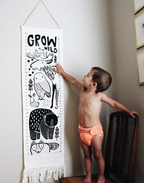Wee Gallery Canvas Growth Chart - Nordic