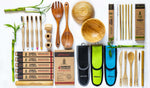 AllBambu Natural Bamboo Cutlery Set