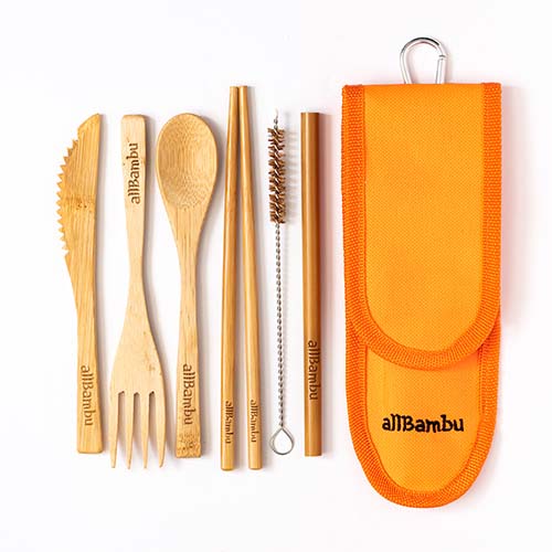 AllBambu Kid's Bamboo Cutlery Set