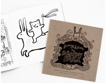 Wee Gallery Coloring Book - Bunny and Bear in Bryant Park