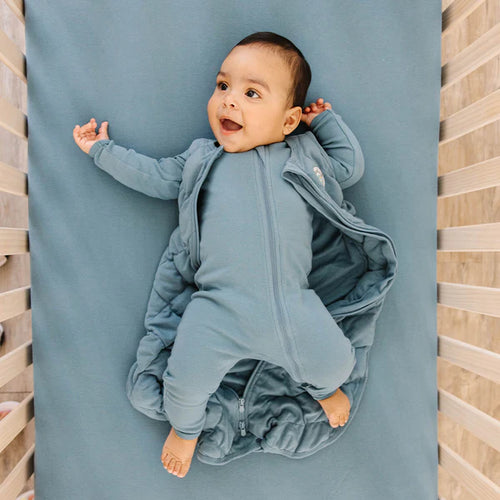 Dreamland Baby Crib Sheet-Ocean Blue