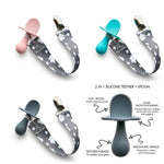 Grabease 2-in-1 Silicone Teether & Spoon