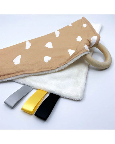 Ellie & Emmett Wooden Teething Lovey
