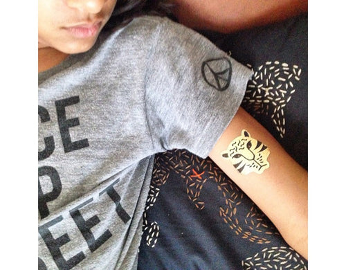 Wee Gallery Fierce Golden Temporary Tattoos