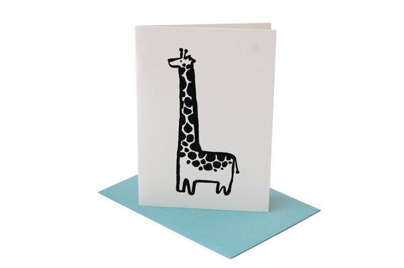 Wee Gallery Giraffe Greeting Card with Envelope