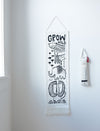 Wee Gallery Canvas Growth Chart - Farm Yard