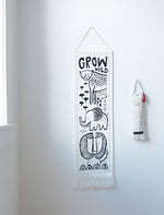 Wee Gallery Canvas Growth Chart - Safari