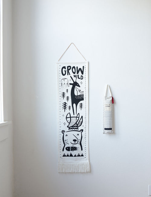 Wee Gallery Canvas Growth Chart - Woodland