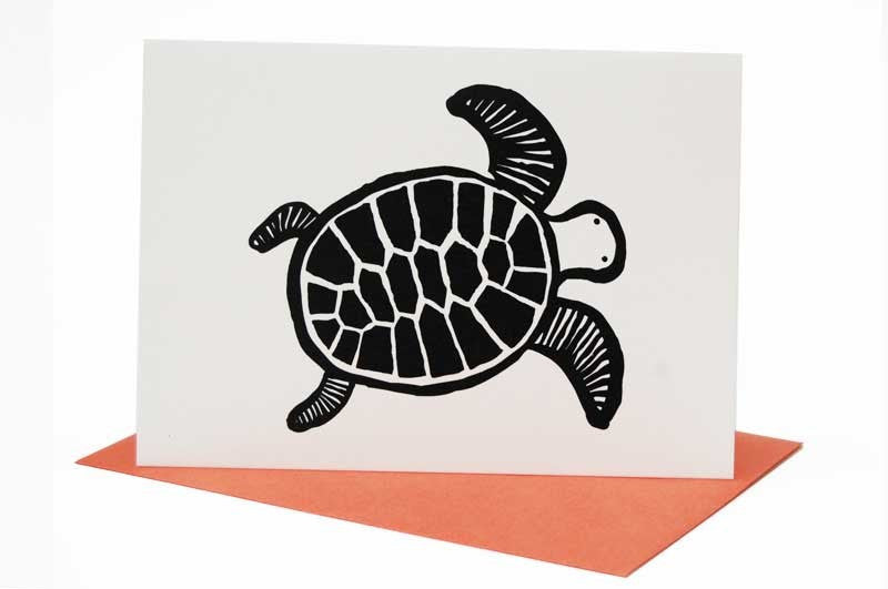 Wee Gallery Turtle Greeting Card with Envelope