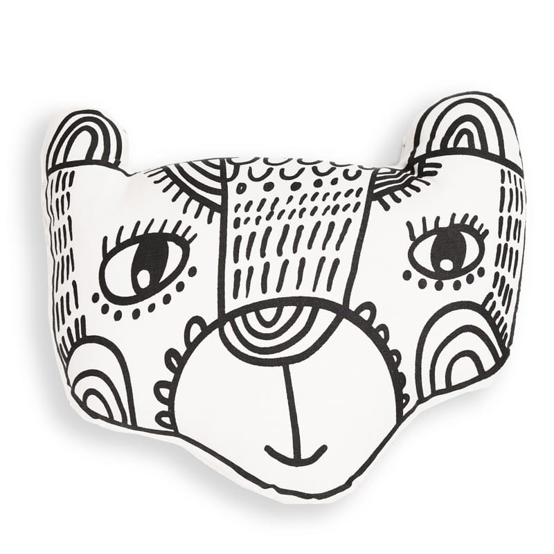 Wee Gallery Bear Throw Pillow